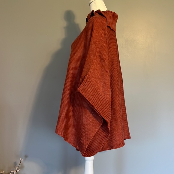 Simply Noelle Sweater/Poncho with Cowl Neck, Size S/M - Picture 2 of 5